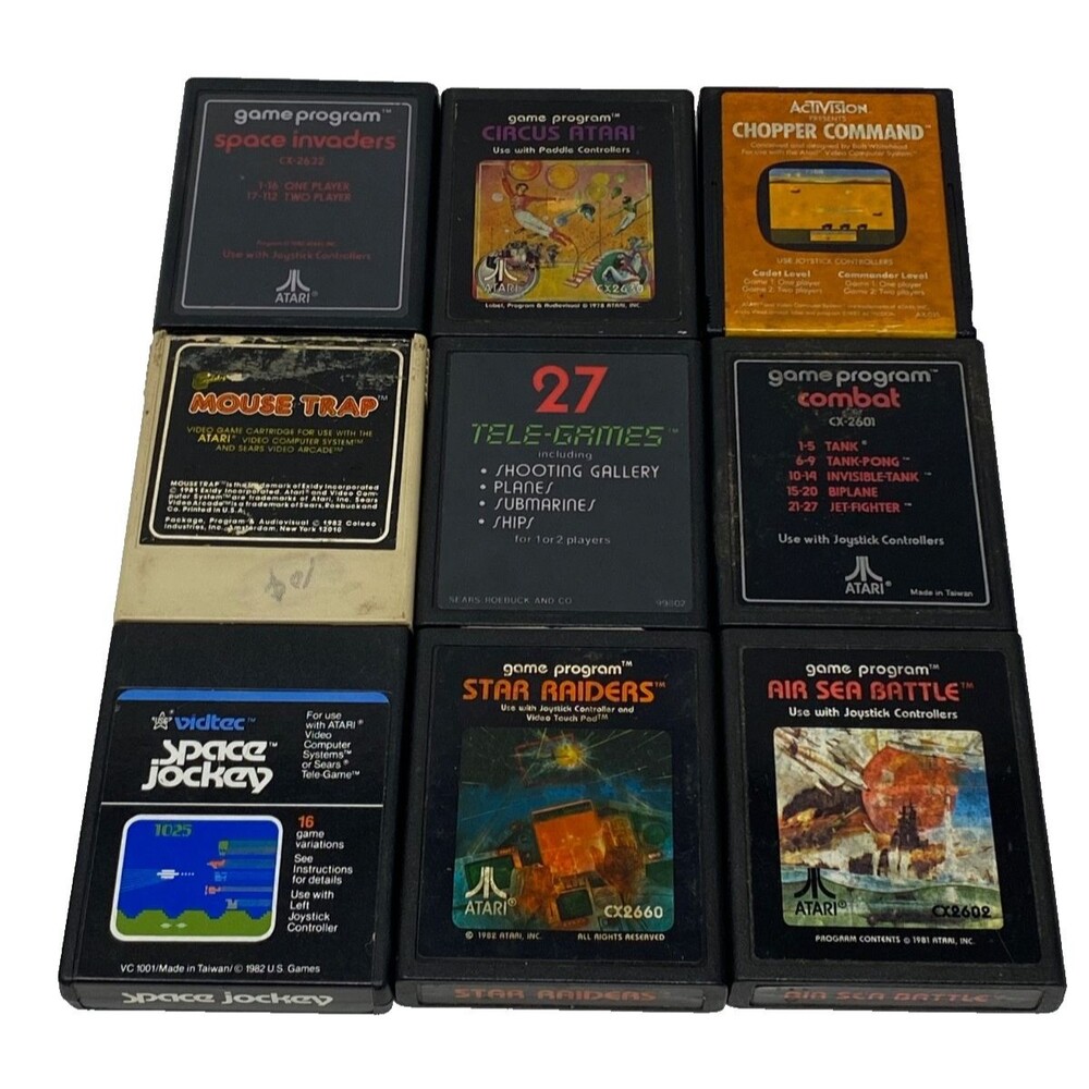 Lot of 9 Atari 2600 Game Cartridges #14